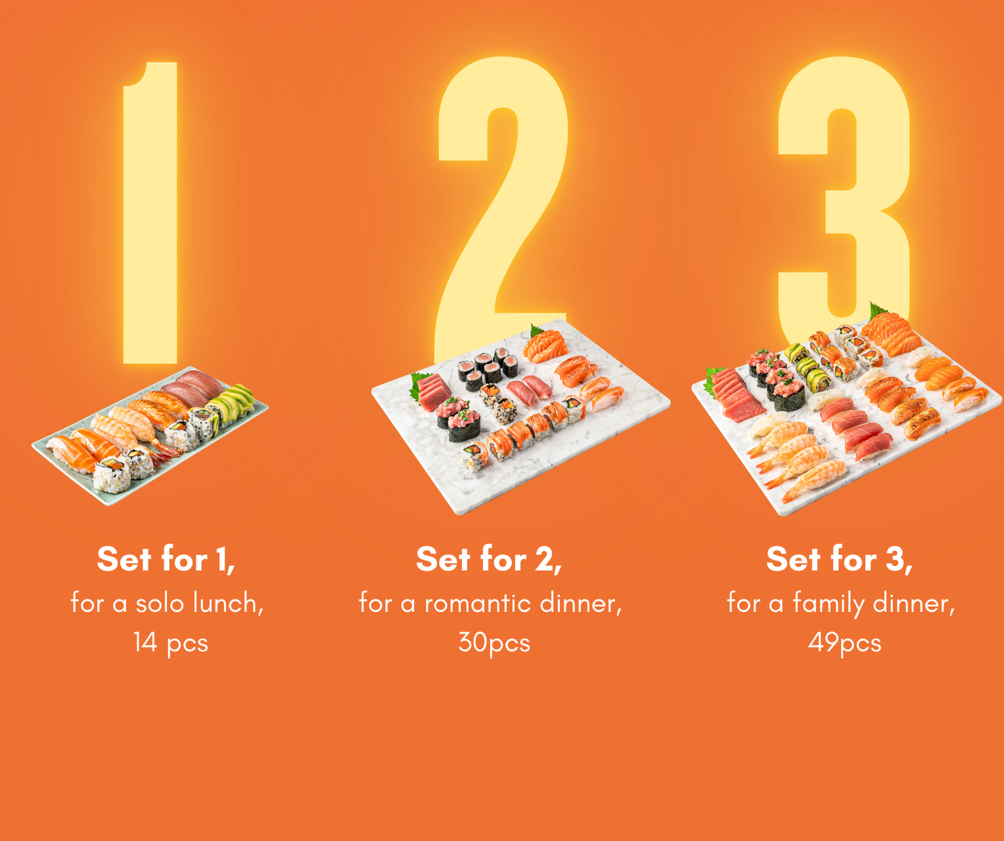How many sushi should I order?