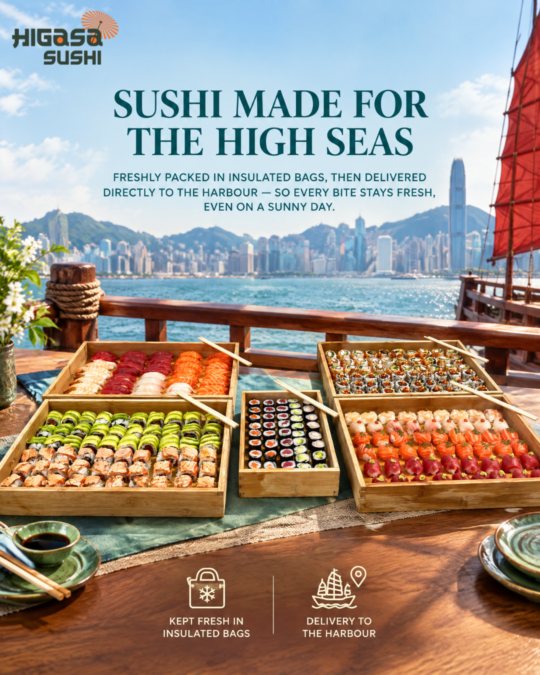 Sushi Platters for Junks in Hong Kong: A Fresh, Hassle-Free Lunch at Sea