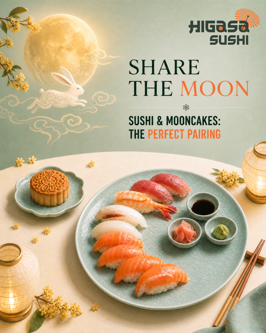 Why mooncakes and sushi are the perfect Mid-Autumn Festival pairing